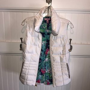 White Lilly Pulitzer Sydney Puffer Vest